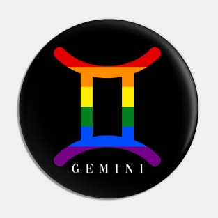 Gemini LGBTQ+ Pride Colors Pin