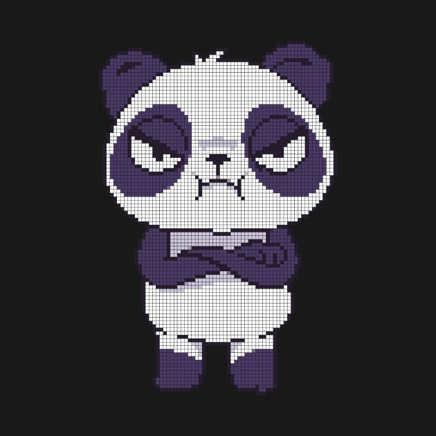 Pixel Panda - low-bit graphics - gift idea by sweetczak