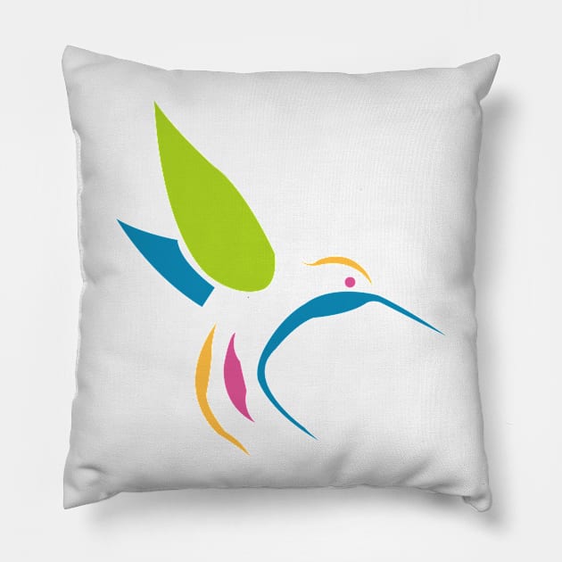 hummingbird Pillow by golden