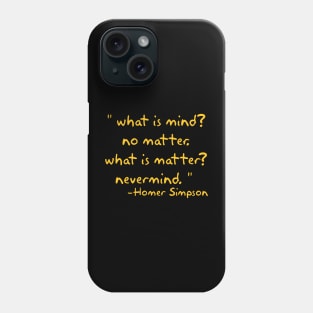 what is mind? Phone Case