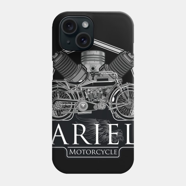 CLASSIC MOTORCYCLE Phone Case by theanomalius_merch