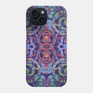 Eternal Questions - Navy Blue Pattern Phone Case