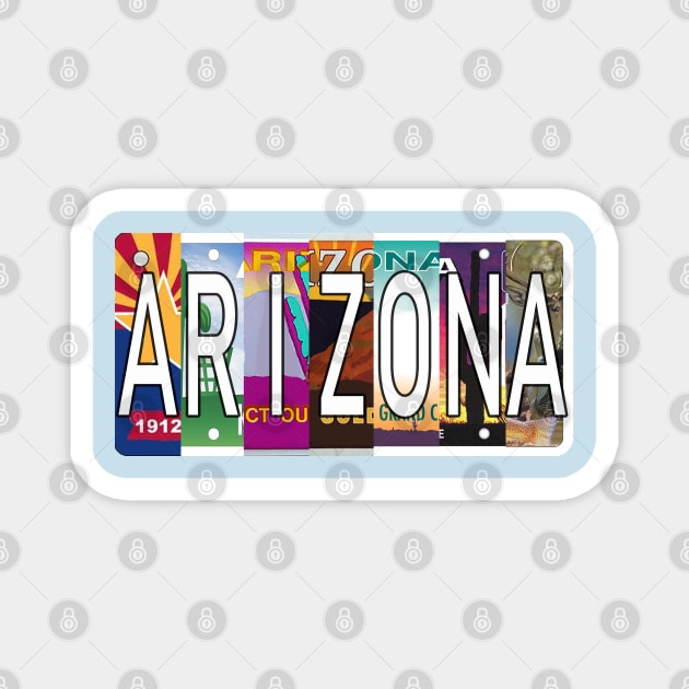 Arizona License Plates Magnet by stermitkermit