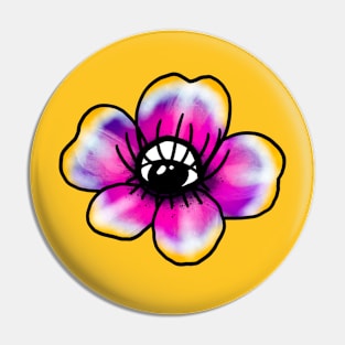 Trippy Flower Pin