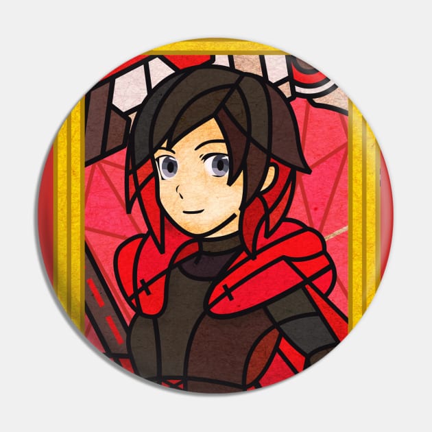 Ruby Rose Pin by vizcan