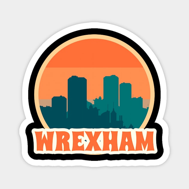Vintage Wrexham Magnet by Insert Place Here