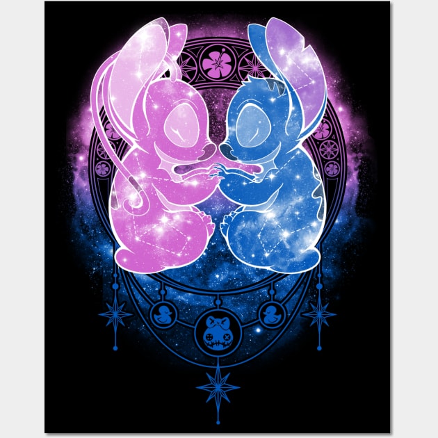 Starry Angels - Stitch - Posters and Art Prints | TeePublic