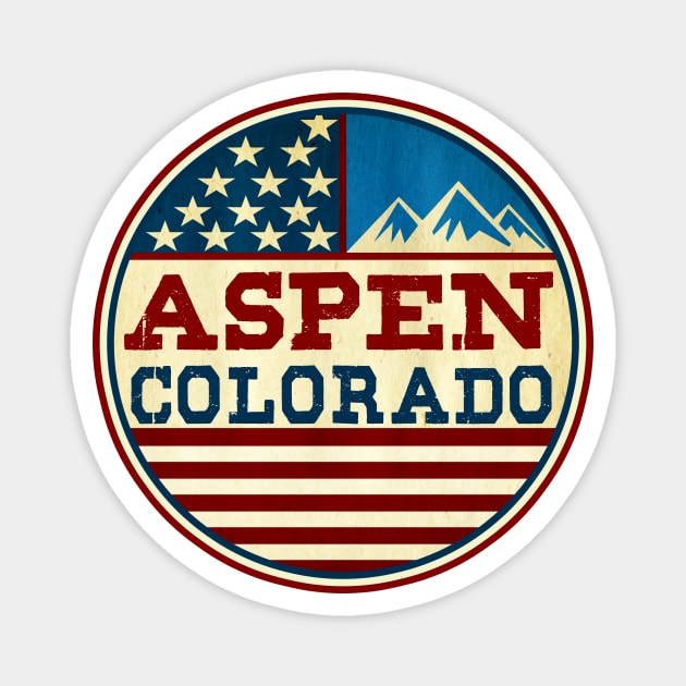 Aspen Colorado Skiing Ski Magnet by heybert00