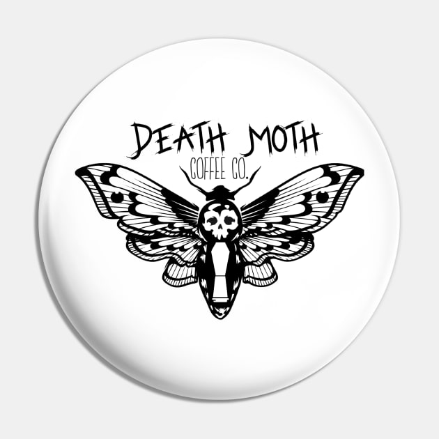 Moth Logo (II) Pin by DeathMothCoffee