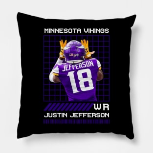 JUSTIN JEFFERSON - WR - MINNESOTA VIKINGS Pillow