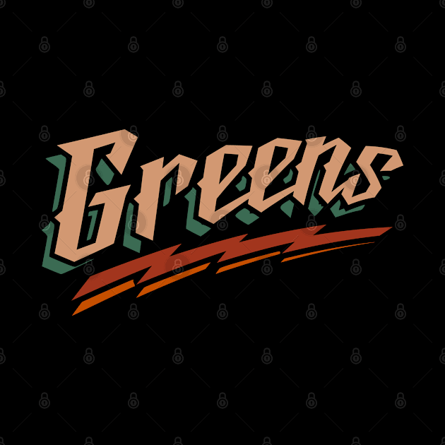 Greens vintade racing style logo by SpaceWiz95