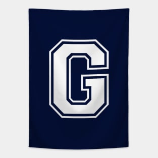 Initial Letter G - Varsity Style Design Tapestry