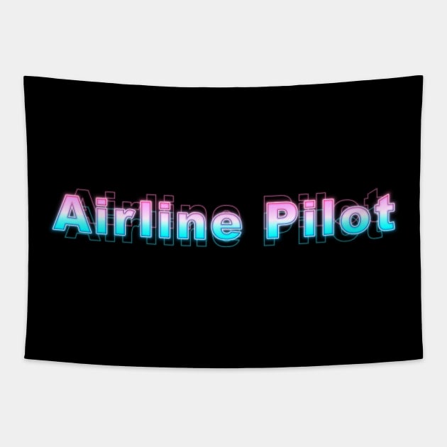 Airline Pilot Tapestry by Sanzida Design