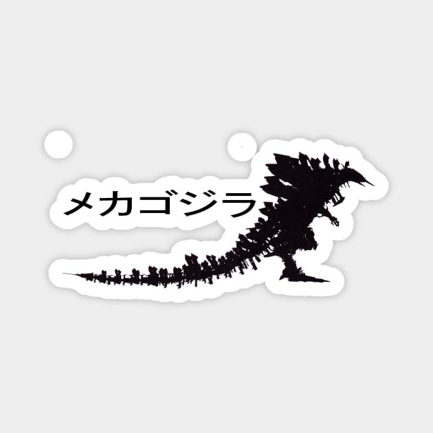 Mechagodzilla Magnet by Bajingseng