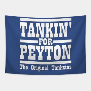 Vintage Colts Tanking for Peyton Manning Tapestry