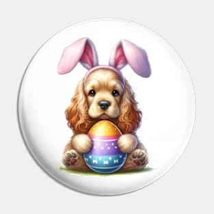 Easter Cocker Spaniel Dog Pin