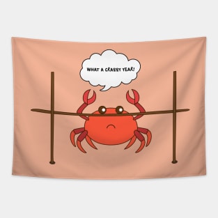 Crabby Limbo Dance Tapestry