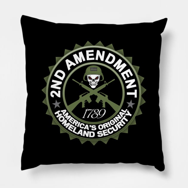 2nd. Amendment Pillow by razrgrfx