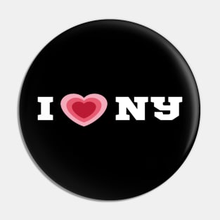 I love NY/I Heart NY/ I Love New York T-Shirt Pin