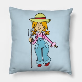 Rehaired Farmer Girl Pillow