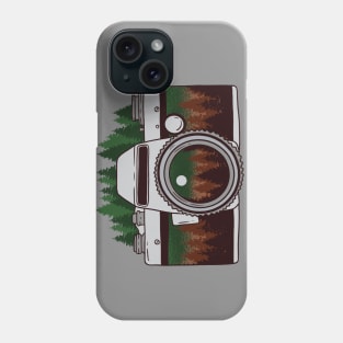 Vintage Forest Camera Illustration Phone Case