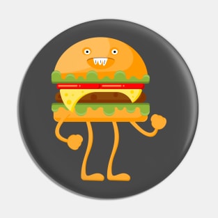 Burger monster. Pin