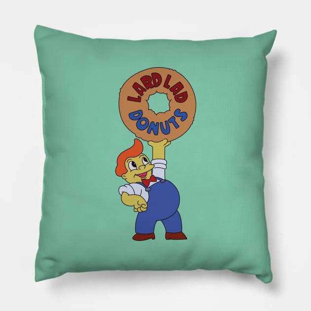 Lard Lad Logo Pillow by saintpetty