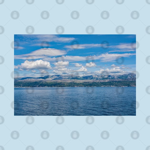 Croatian Mainland Viewed from Brac Island by jojobob