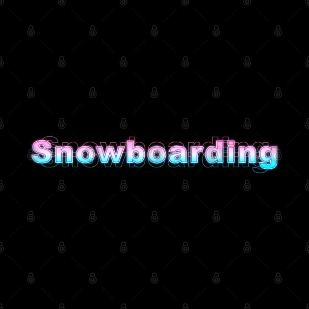 Snowboarding by Sanzida Design