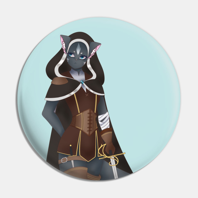 Tabaxi Rogue Dnd Pin Teepublic I'm playing a tabaxi arcane trickster rogue in my monday d&d game and i wanted to commission him. tabaxi rogue