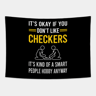 Smart People Hobby Checkers Tapestry