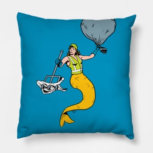 Mermaid Garbage Collector Pillow