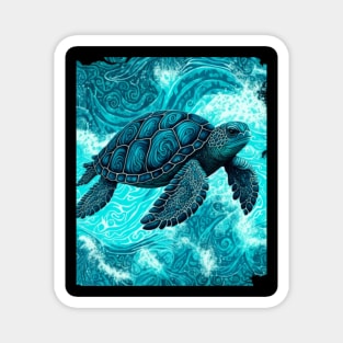 Water turtle Magnet