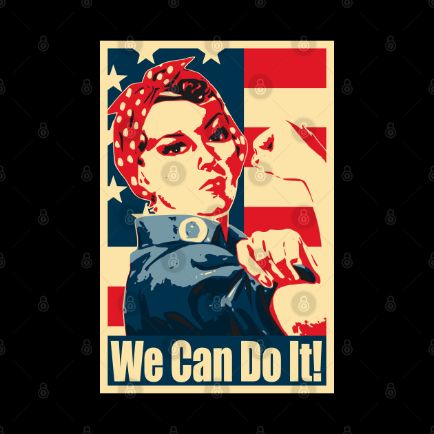 Rosie The Riveter We Can Do it Propaganda Poster by Nerd_art