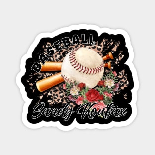 Proud Name Koufax Graphic Aesthetic Baseball Magnet