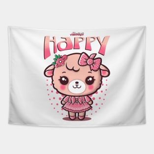 Happy Baby Sheep Tapestry