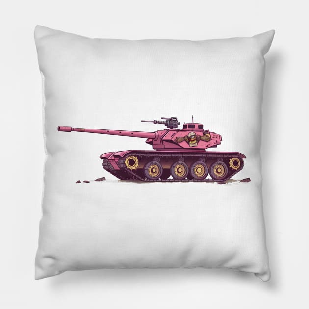 Castle Broskull Pink Party Tank! Pillow by CastleBroskull