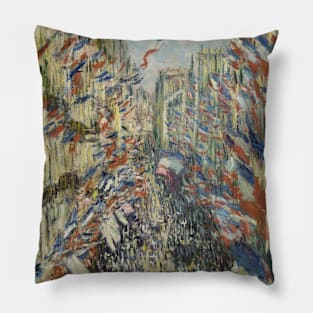 The Rue Montorgueil in Paris. Celebration of June 30, 1878 Pillow