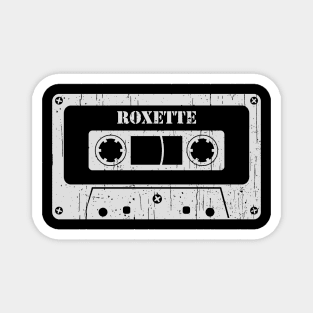 Roxette - Vintage Cassette White Magnet