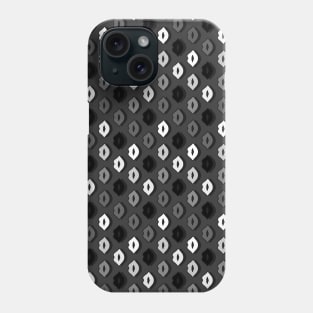 Lips Black Pattern Phone Case