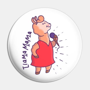 Cute Llama Mama Singing Pin