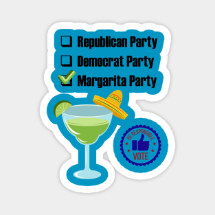 Vote Margarita Party Magnet