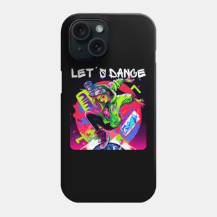 Woman In Graffiti Look Dancing In Disco 2 Phone Case