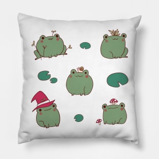 Frogs illustration Pillow