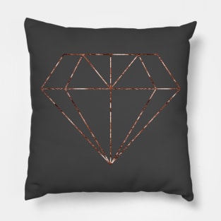 Rose gold diamond Pillow