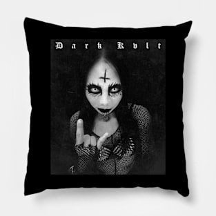 Black Metal Girl Pillow