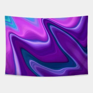 Purple abstract creative liquid flowing Tapestry