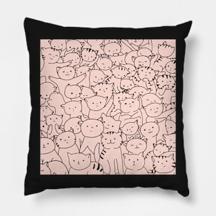 cute cats pattern Pillow