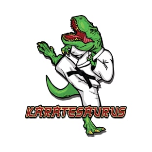 Funny Karatesaurus Trex Karate T-Shirt