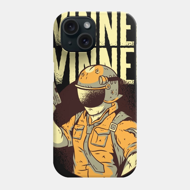 Winner Winner Armed Character Gaming Design Phone Case by madeinchorley